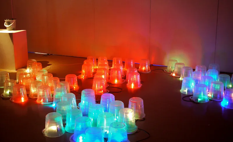 Illuminated lakes — view 3