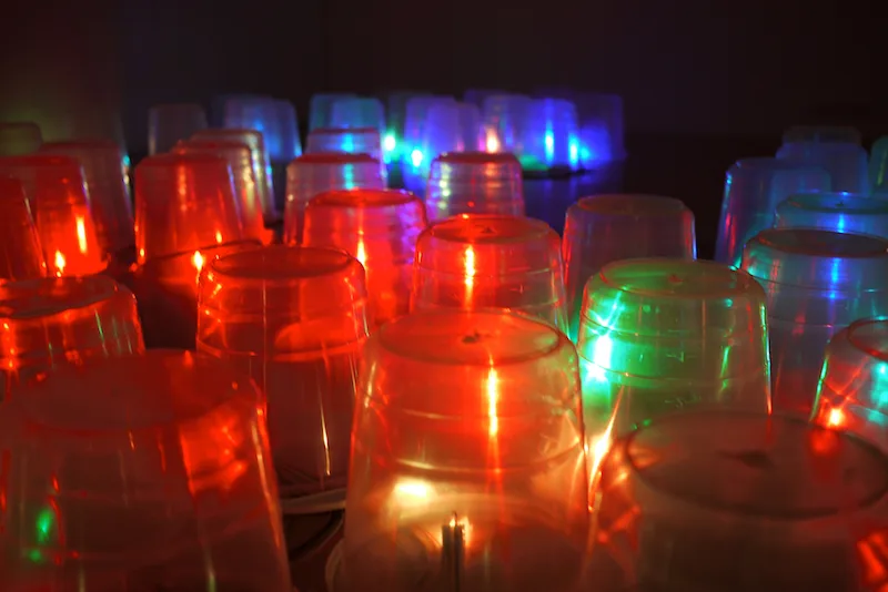 Illuminated lakes — view 4